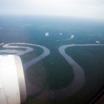 The winding Amazon River from the plane. Who knew?